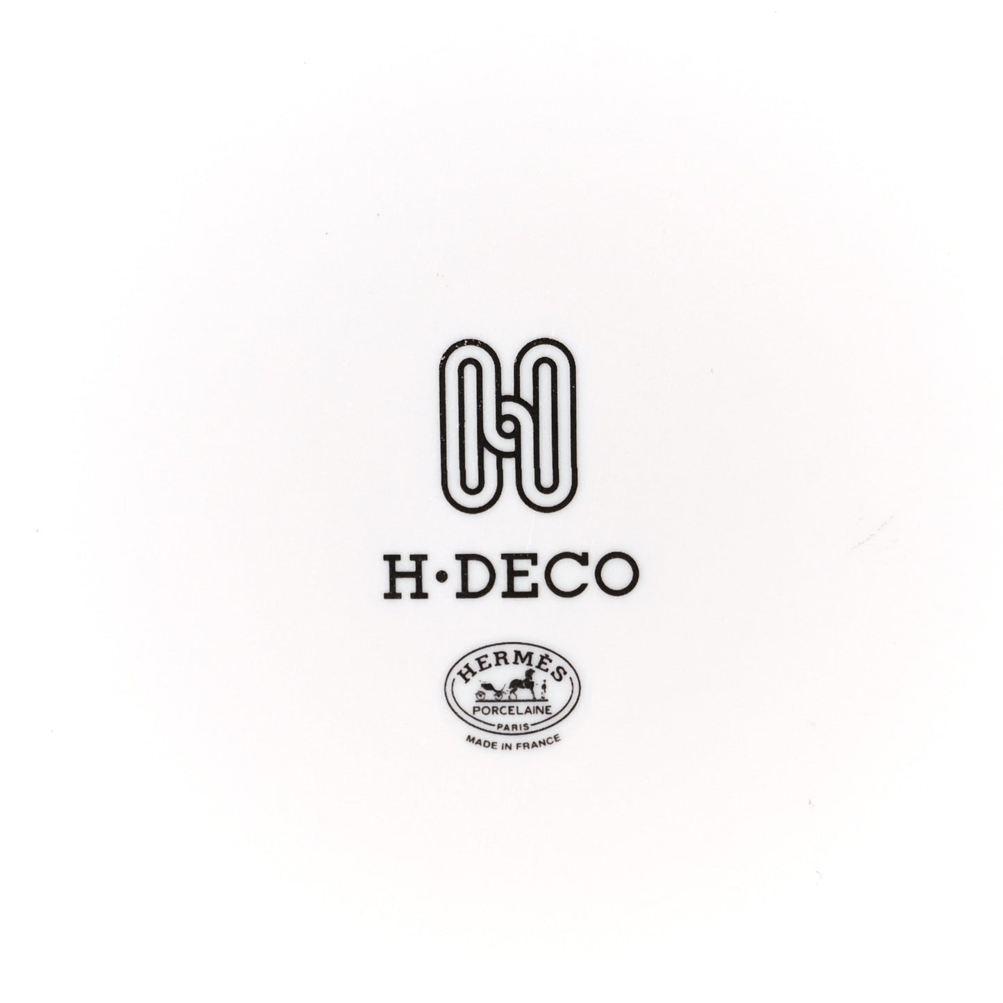 Porcelain H Deco Small Bowl Black