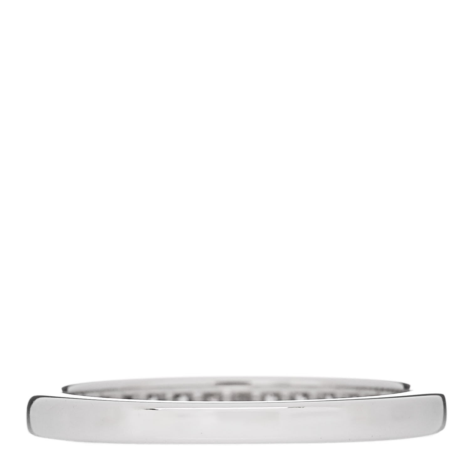 Tiffany Platinum Diamond 2.5mm Half Circle Wedding Band Ring 50 5.5 3 of 6