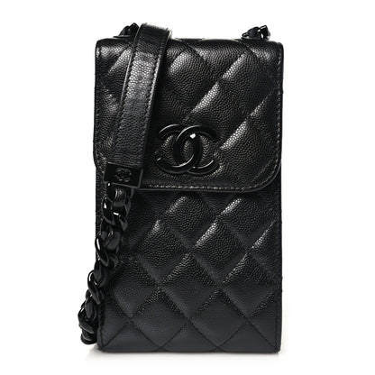 Chanel Caviar Quilted My Everything Clutch With Chain Black 1 of 12