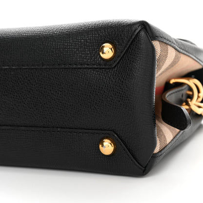 Burberry Derby Calfskin House Check Small Camberley Black 10 of 14