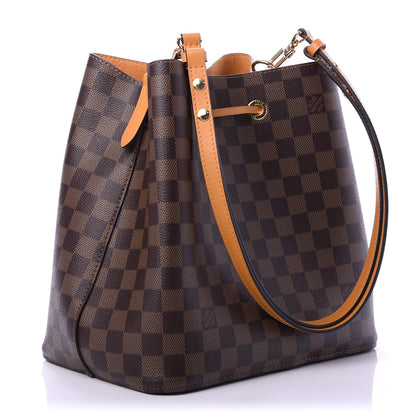 Louis Vuitton Damier Ebene Neonoe MM Safran 3 of 10