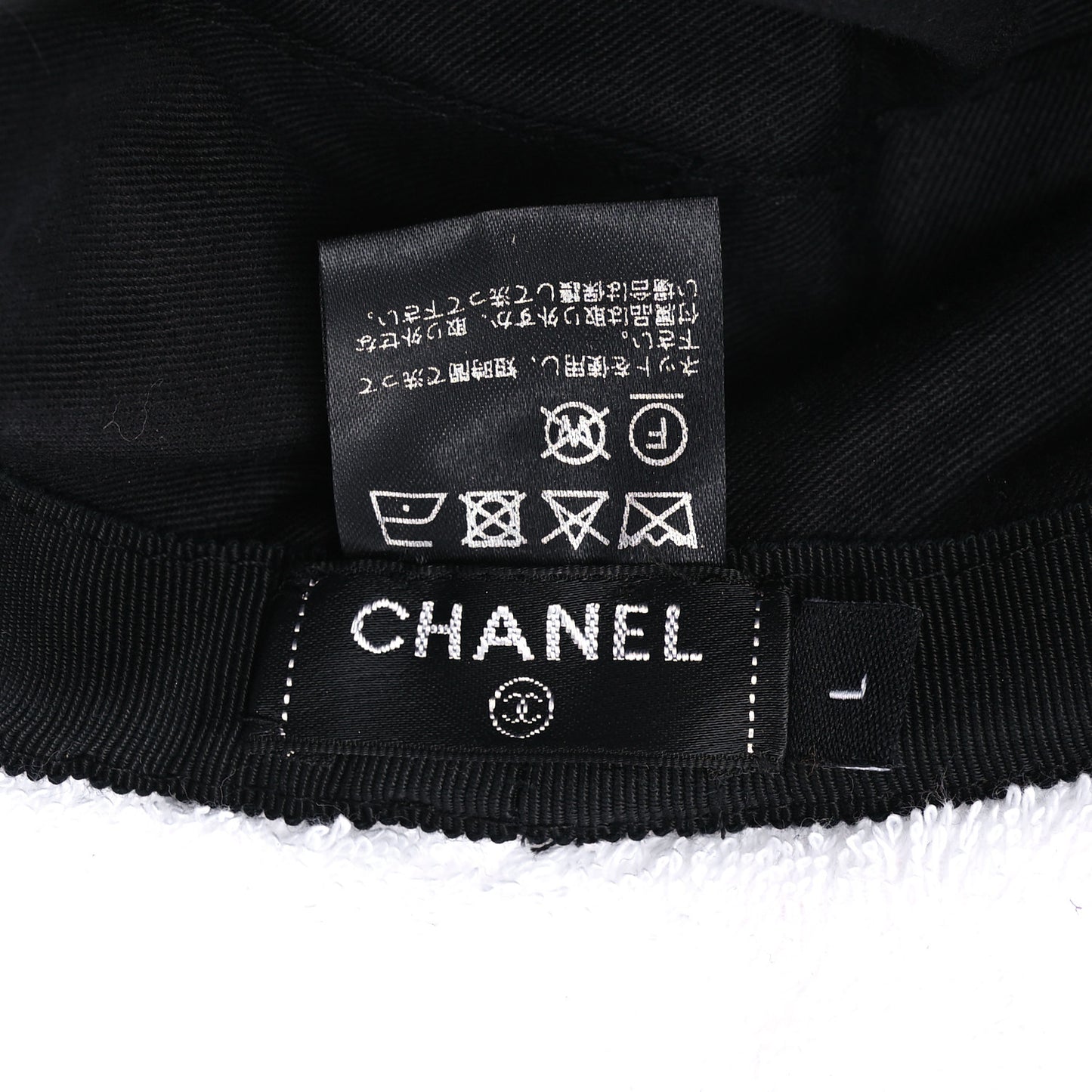 Terry Cloth CC Bucket Hat L White