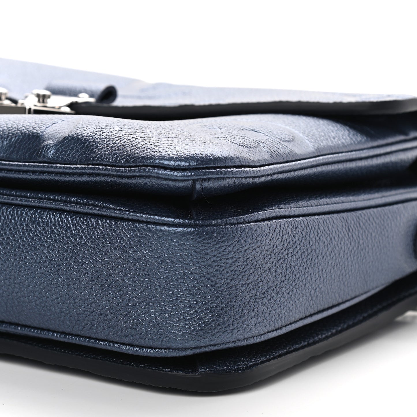 Metallic Empreinte Monogram Giant Pochette Metis Navy Nacre
