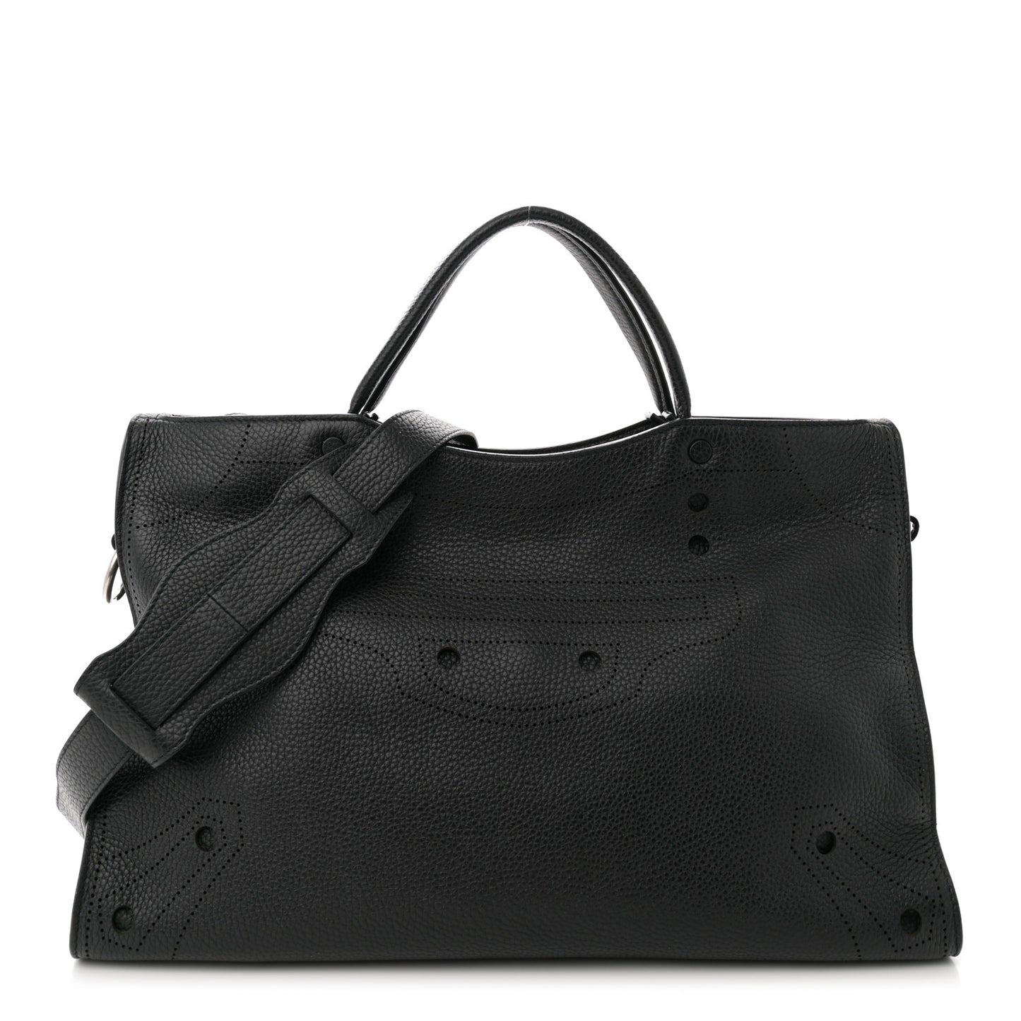 Veau Soyeux Perforated Blackout Hardware City Black