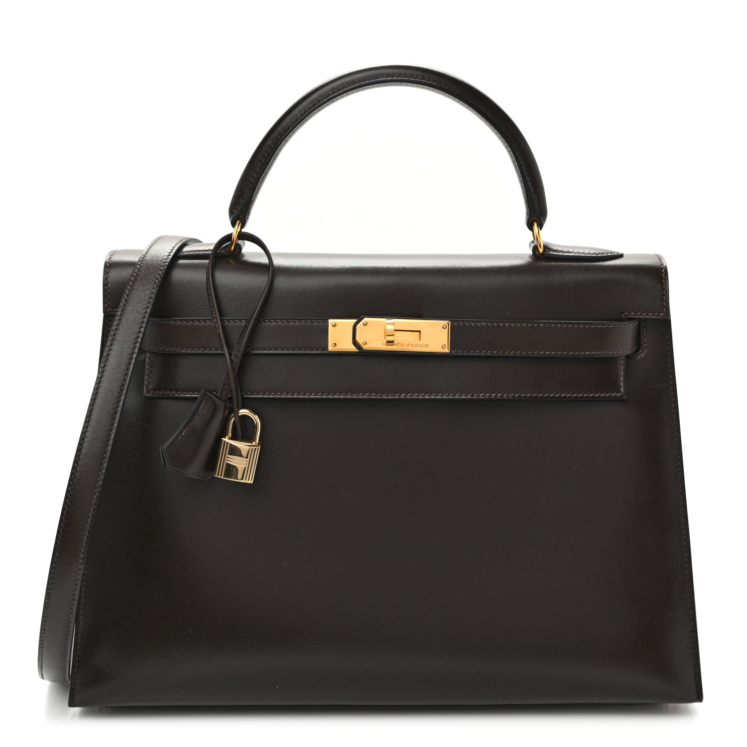 Hermes Box Kelly Sellier 32 Chocolate 1 of 15