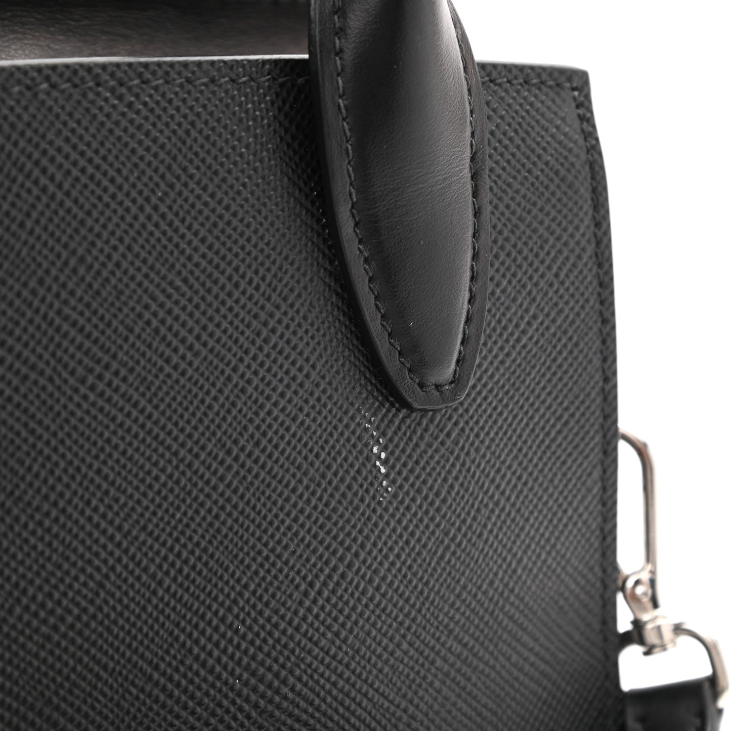 Saffiano Cuir Calfskin Small Kristen Black