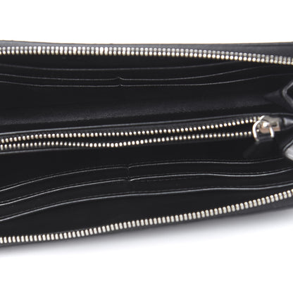 Stella McCartney Eco Alter Nappa Perforated Logo Zip Wallet Black 5 of 7