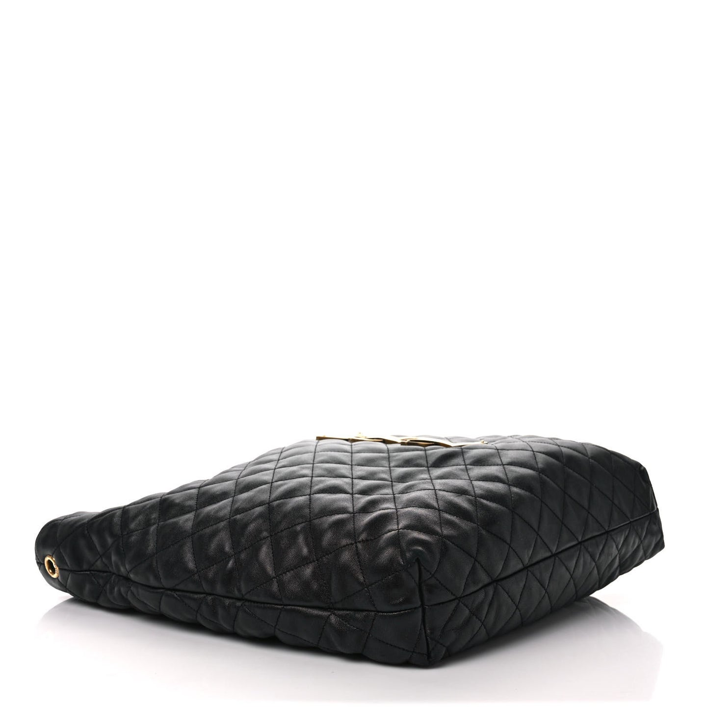 Lambskin Quilted Maxi Icare Shopping Tote Black