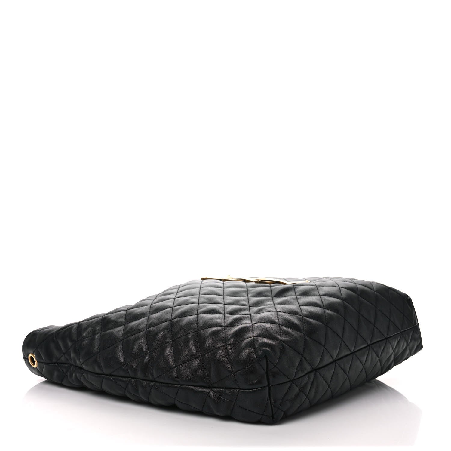 Saint Laurent Lambskin Quilted Maxi Icare Shopping Tote Black 5 of 10