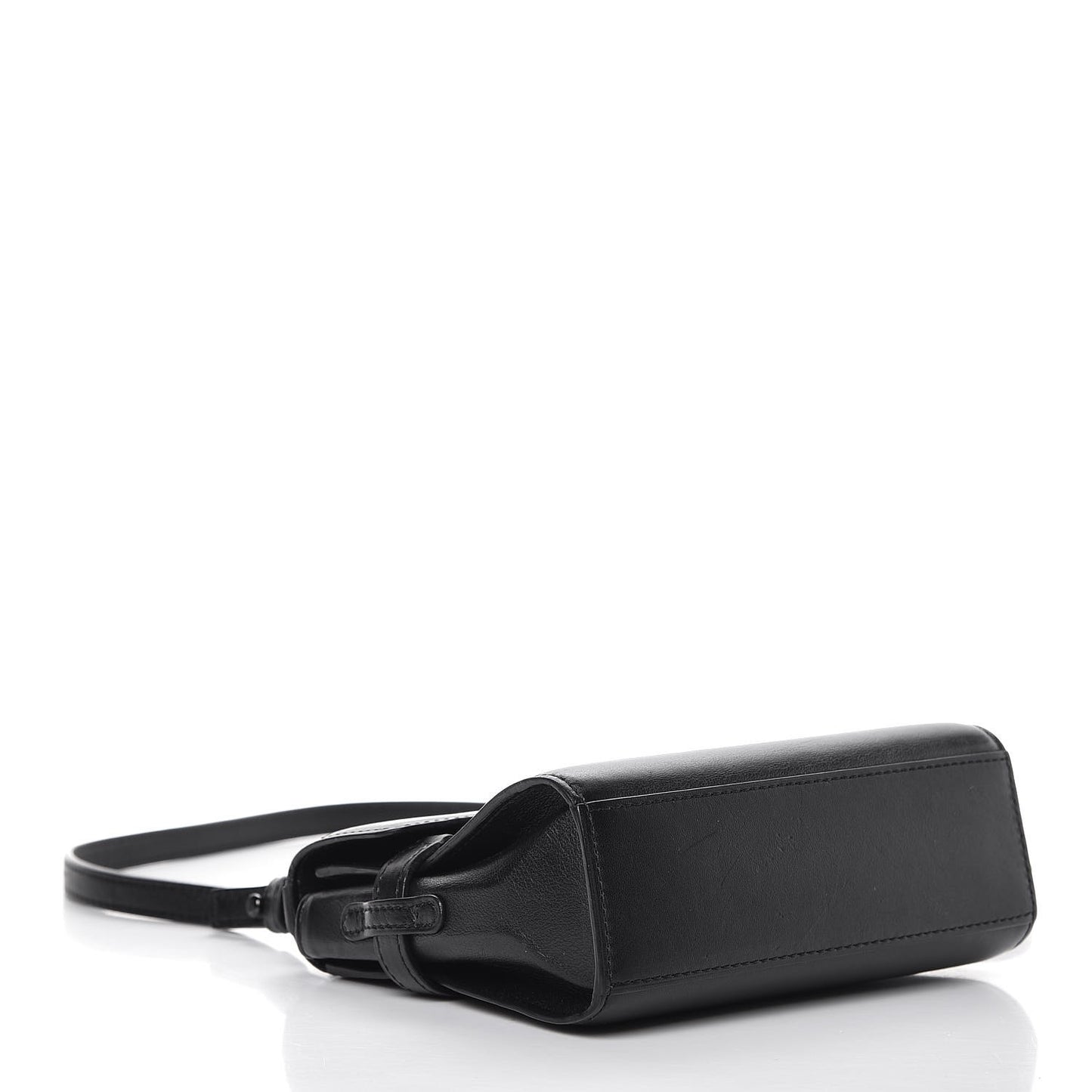 Smooth Calfskin Mini Tempete Satchel Black