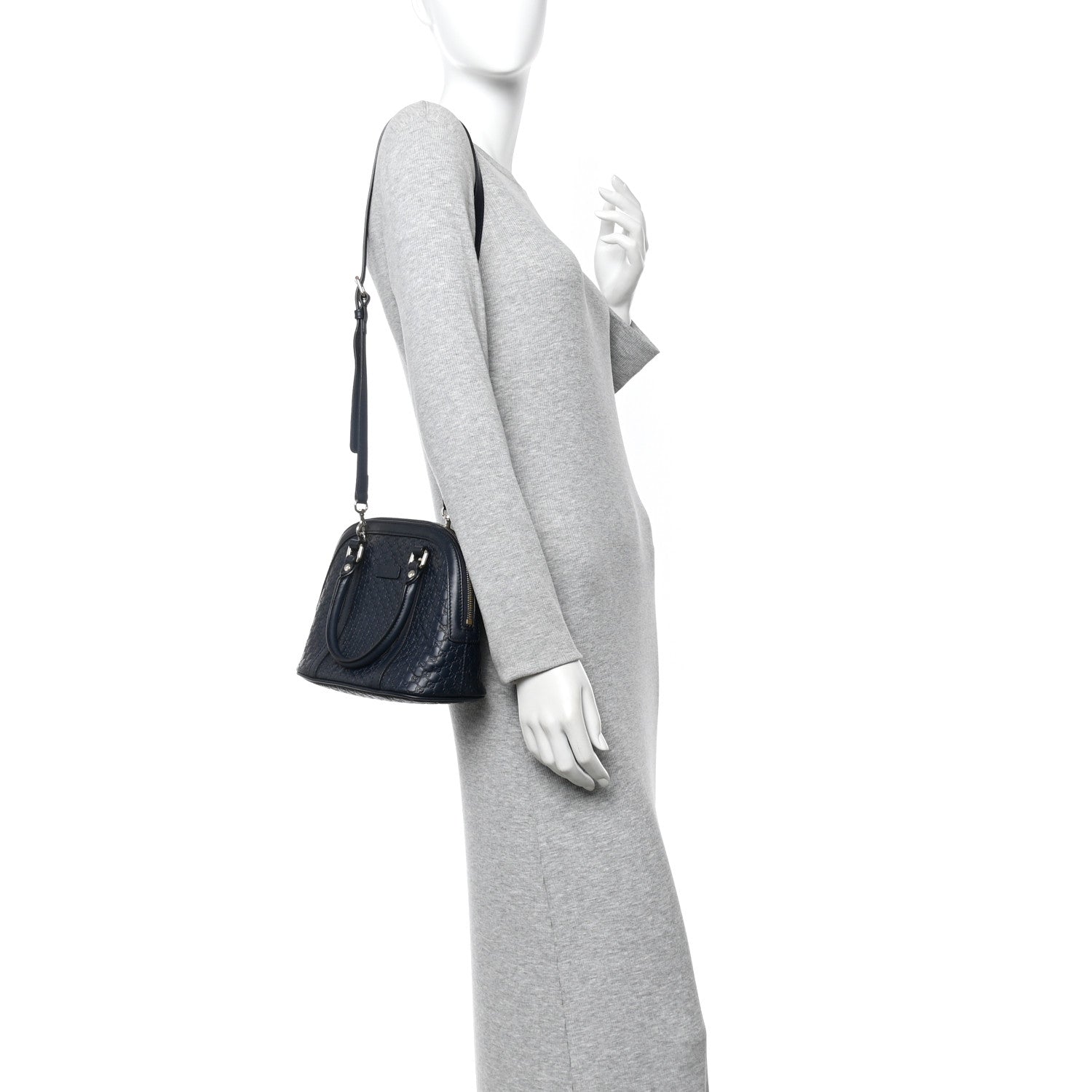 Gucci Soft Microguccissima Mini Dome Bag Blue 2 of 13