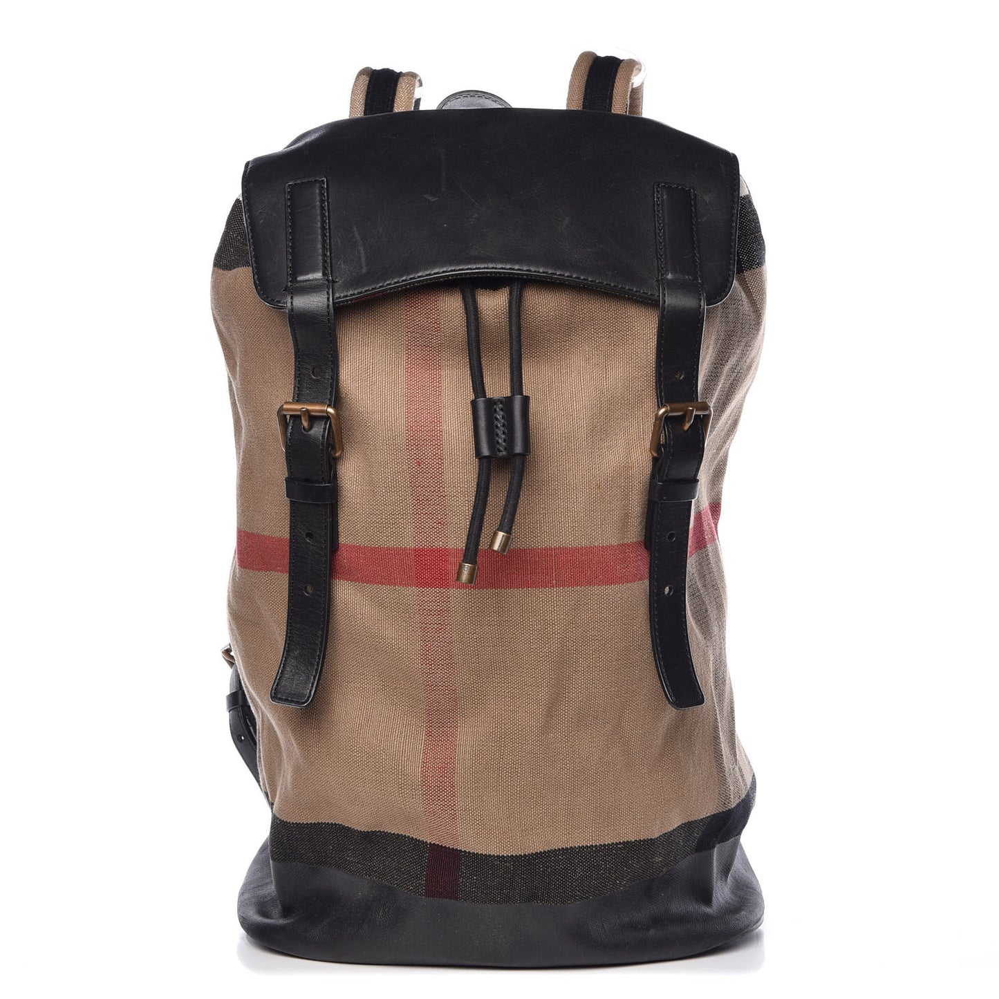 Canvas Mega Check Doran Backpack Black