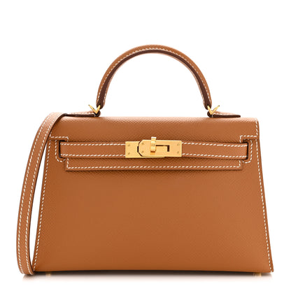 Hermes Epsom Mini Kelly Sellier 20 Gold 1 of 10