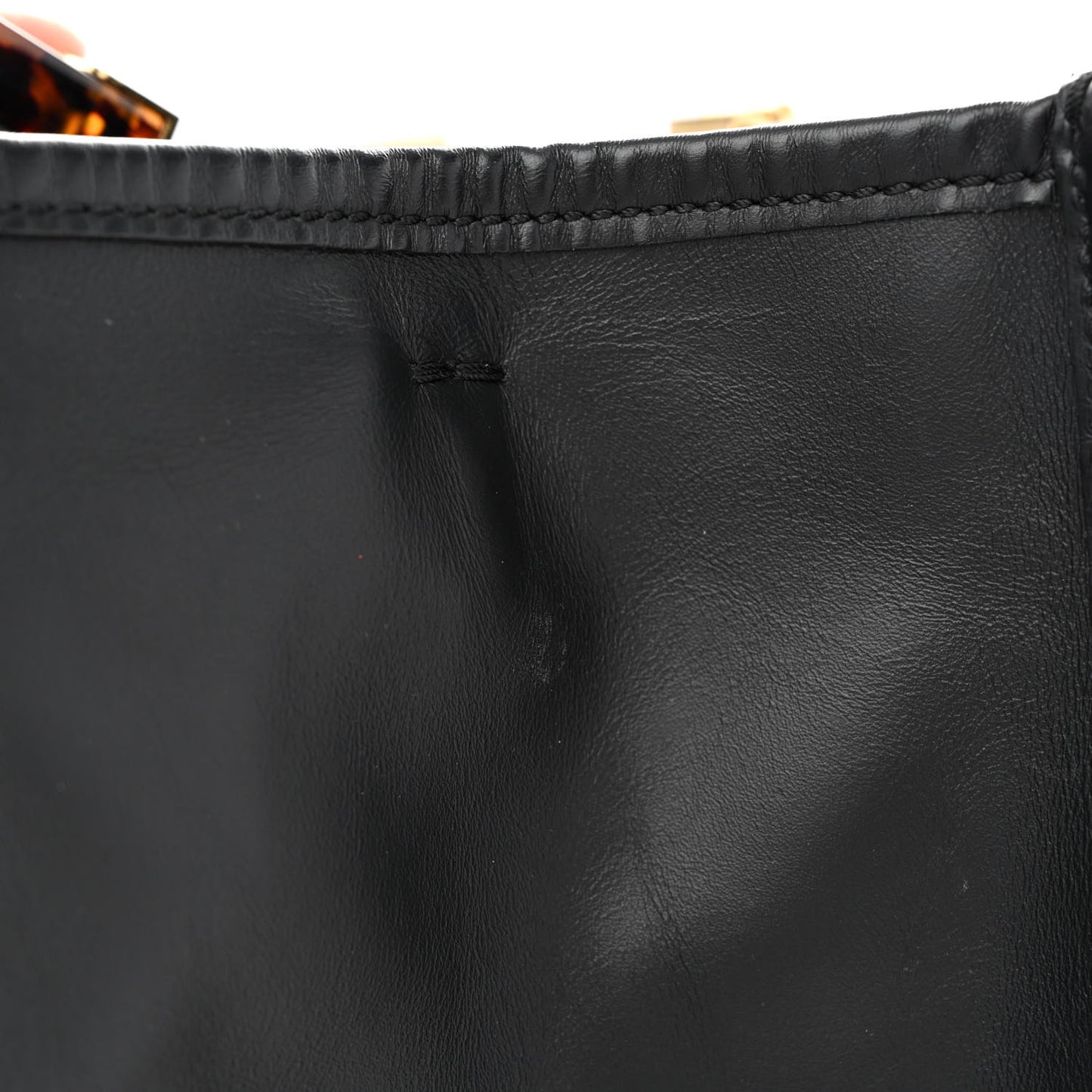 Vitello King Plexiglass Medium Fendi Sunshine Shopper Tote Black