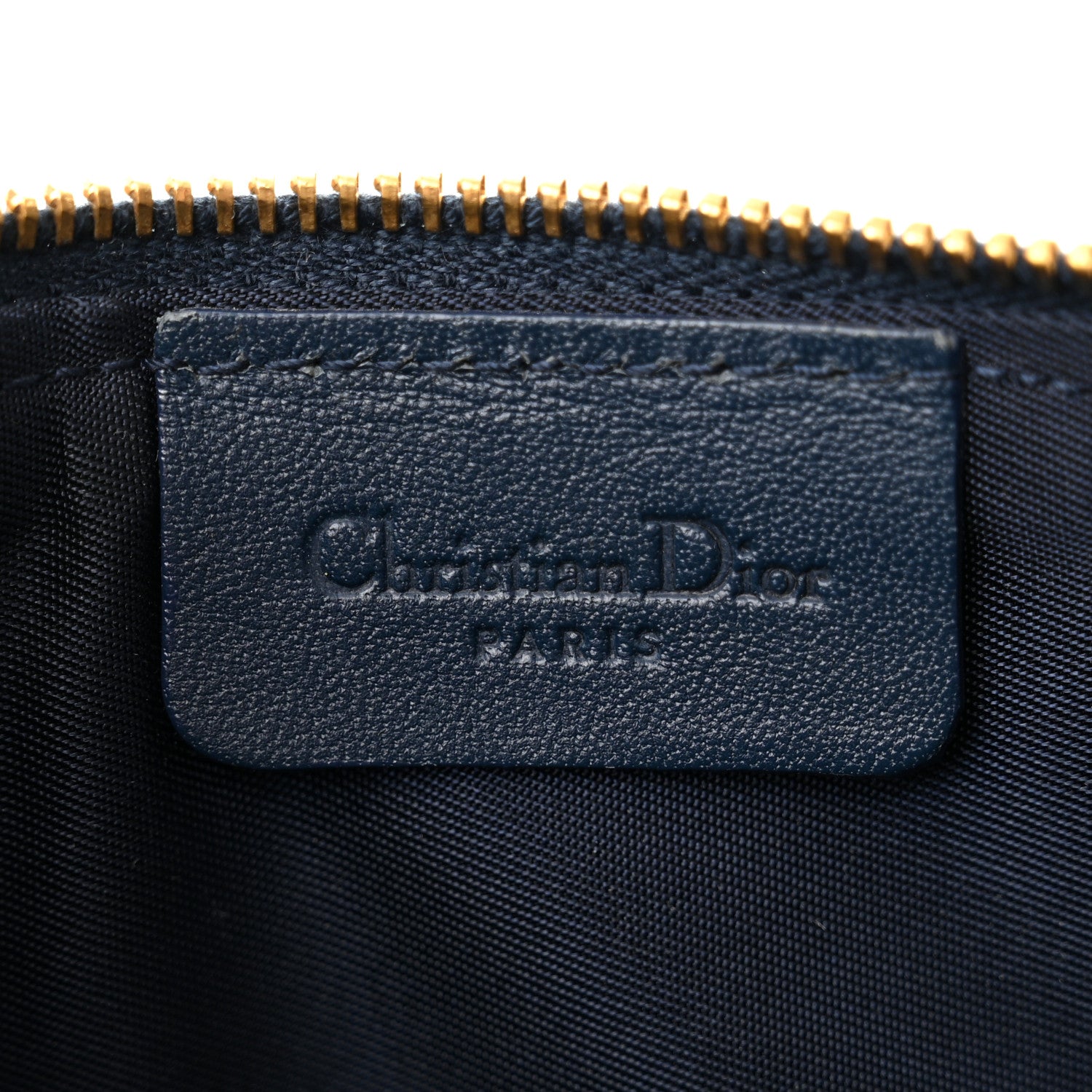 Christian Dior Monogram Mini Saddle Pochette Navy 6 of 12
