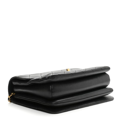 Chanel Calfskin Quilted Small Gold Top Handle Flap Black 4 of 9