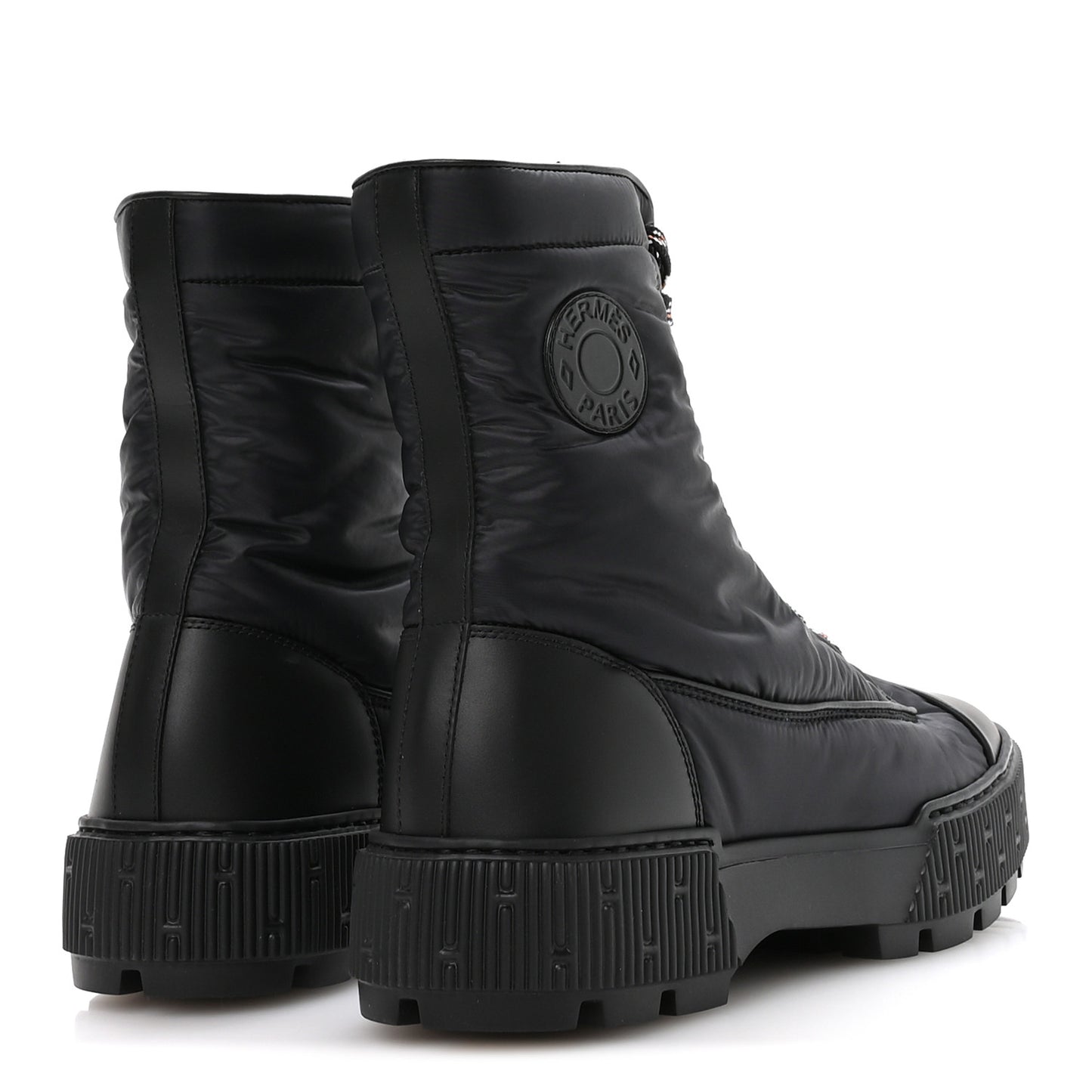 Calfskin Parachute Fresh Ankle Boots 39 Black