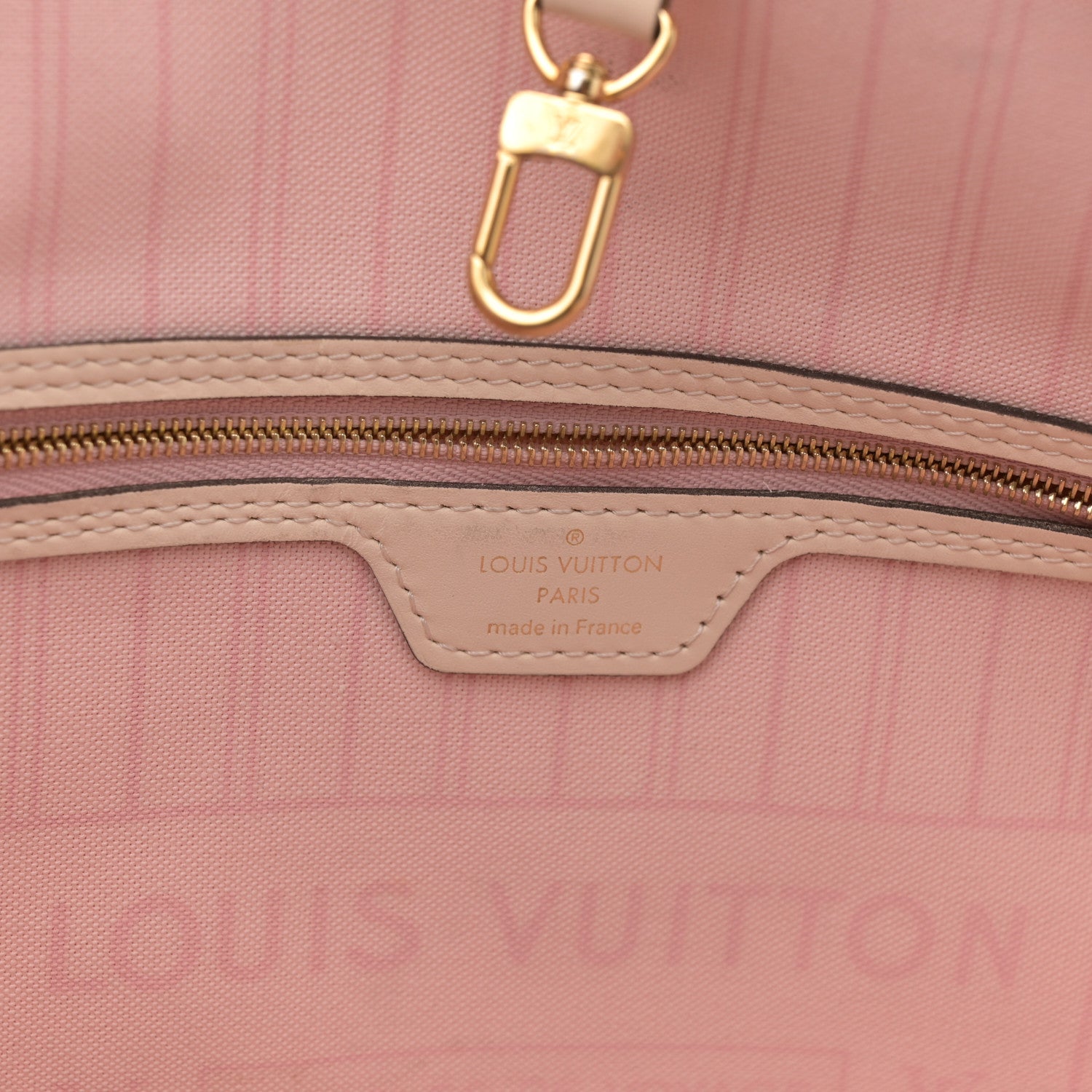 Louis Vuitton Damier Azur Braided Neverfull MM Pink 6 of 17