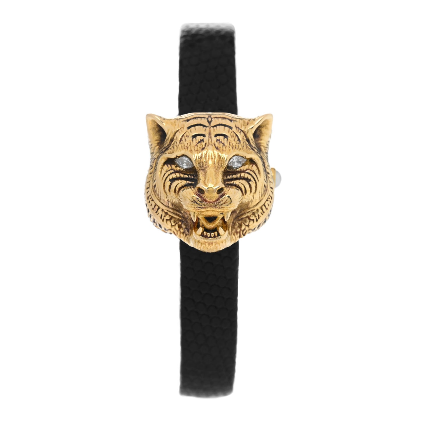18K Yellow Gold Lizard Diamond Mother of Pearl 21mm Le Marche Des Merveilles Secret Quartz Watch