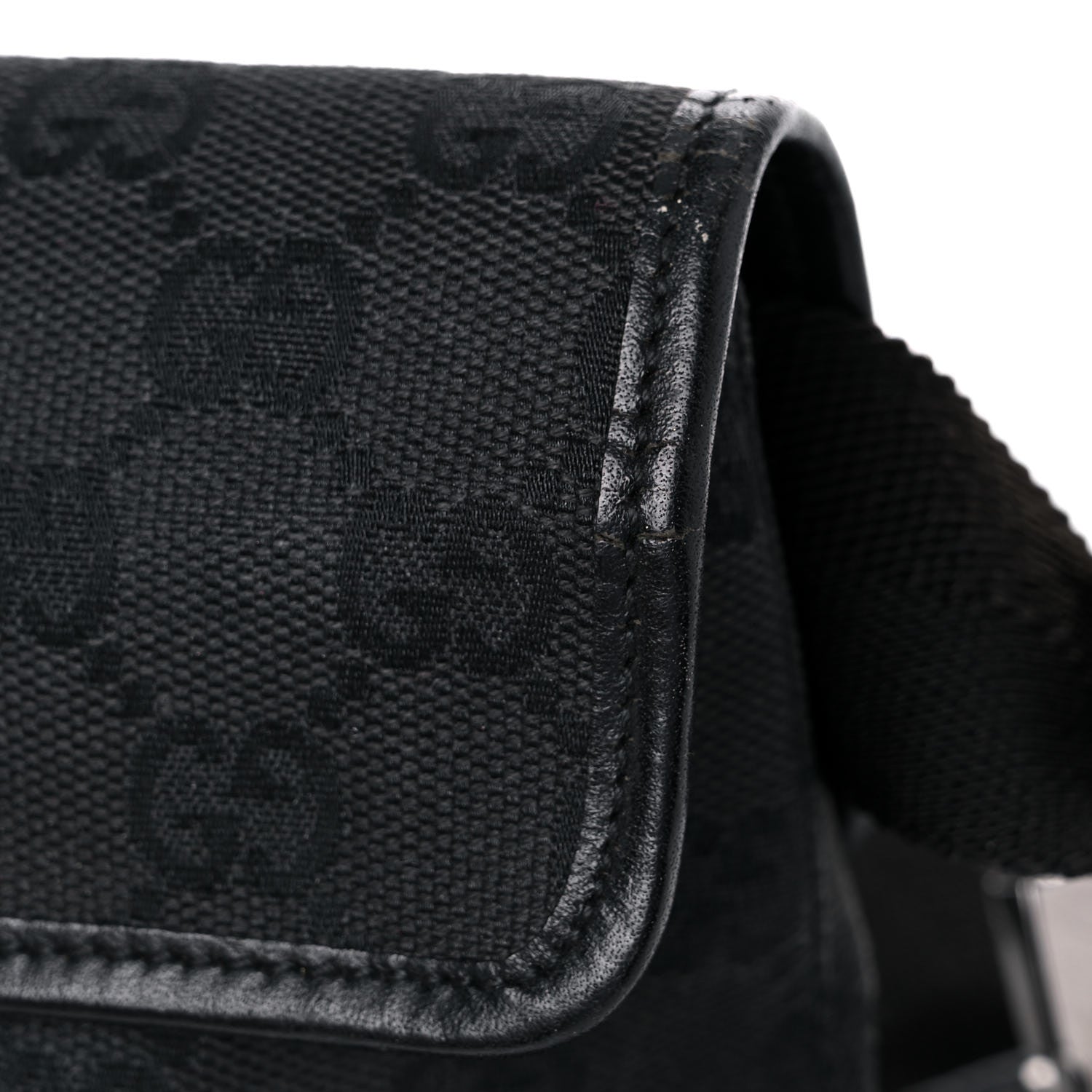 Gucci GG Monogram Web Flight Belt Bag Black 16 of 21