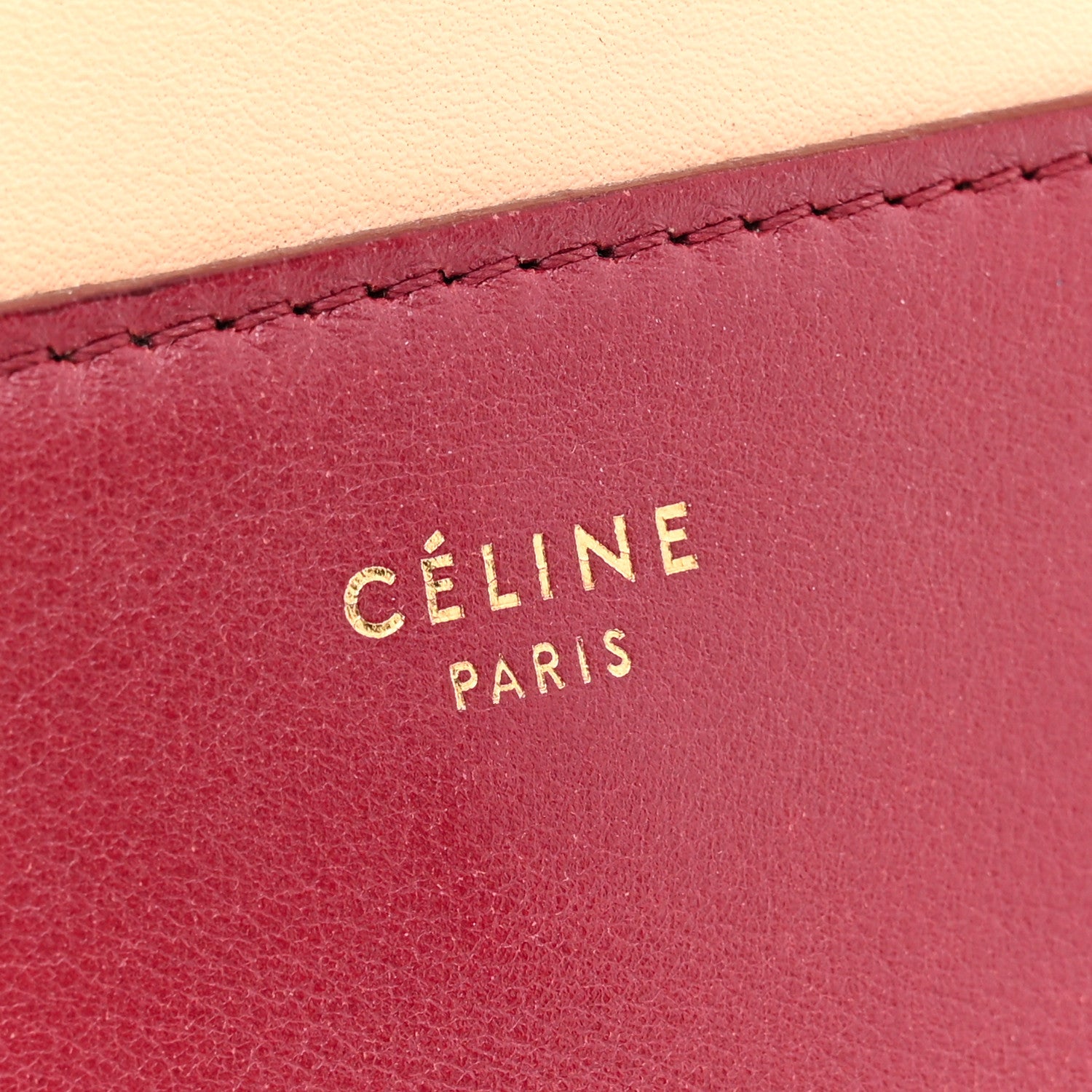 Celine Shiny Smooth Calfskin Medium Frame Shoulder Bag Ruby Nude 6 of 13