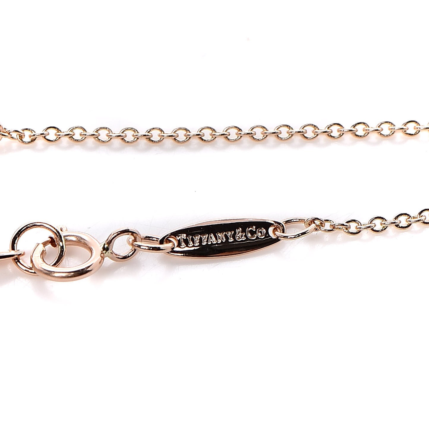 18K Rose Gold Diamond .08ct Elsa Peretti Diamonds by the Yard Bracelet