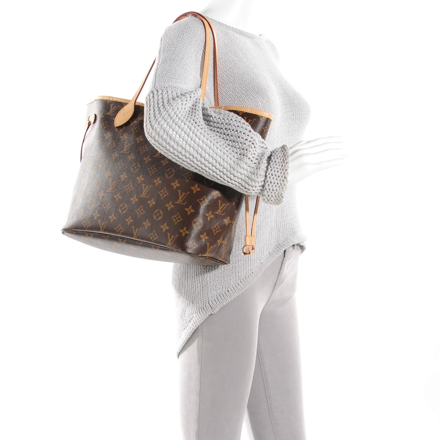 Monogram Neo Neverfull MM Rose Ballerine