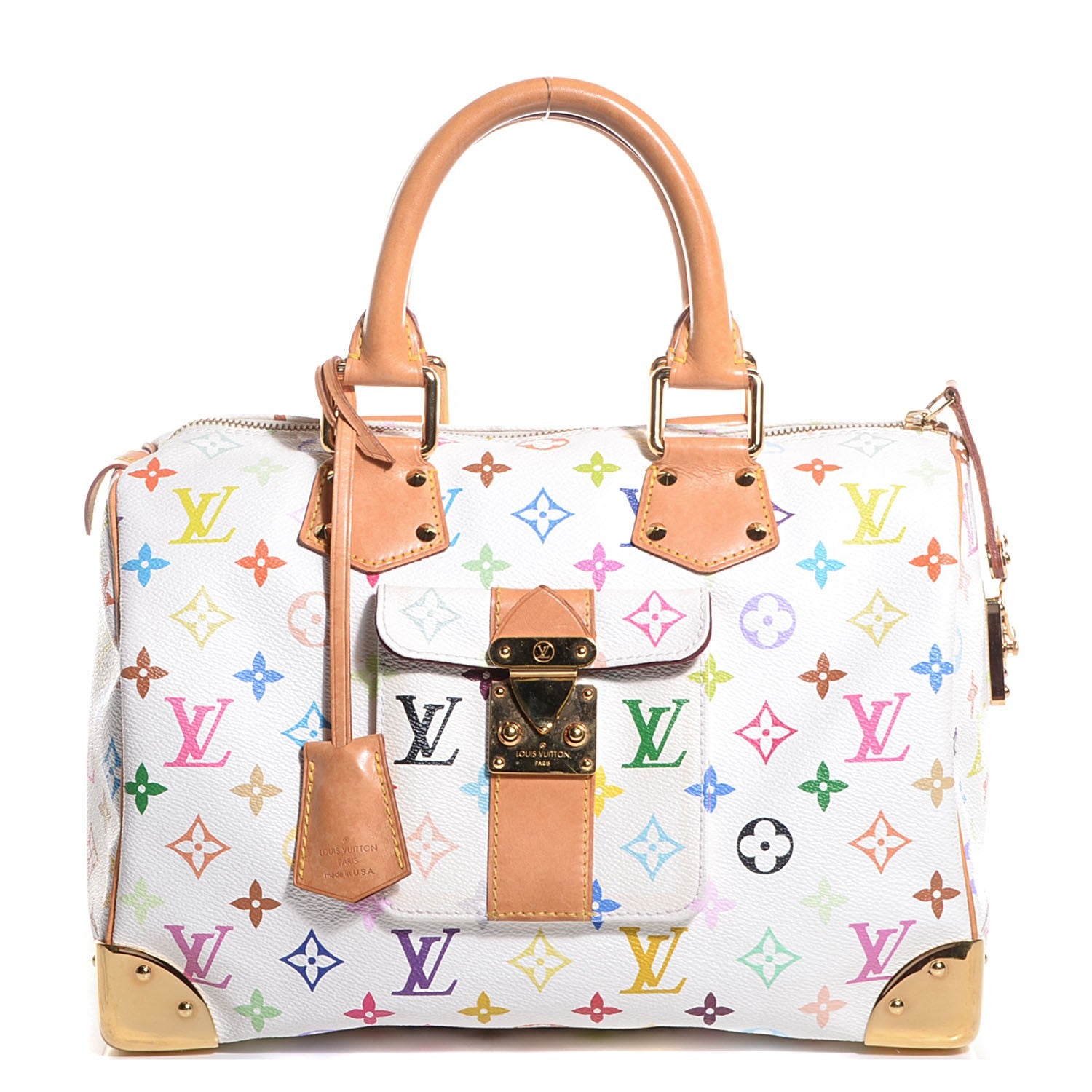 Louis Vuitton Monogram Multicolor Speedy 30 White 1 of 7