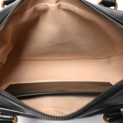 Gucci Calfskin Matelasse Small GG Marmont East West Shoulder Bag Black 5 of 10