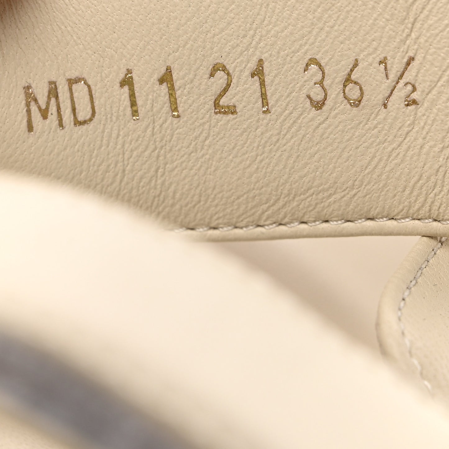 Lambskin Dioract 10mm Sandals 36.5 Off White