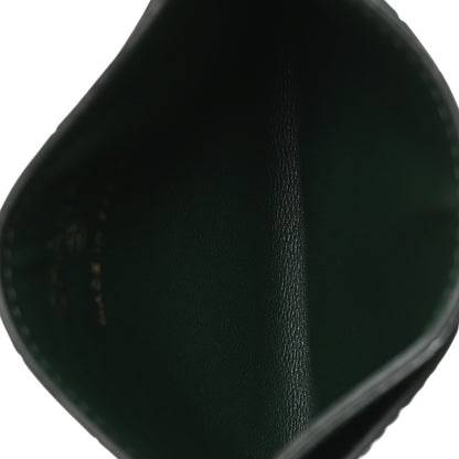 Chanel Calfskin Crocodile Embossed Crococo Card Holder Emerald 5 of 8