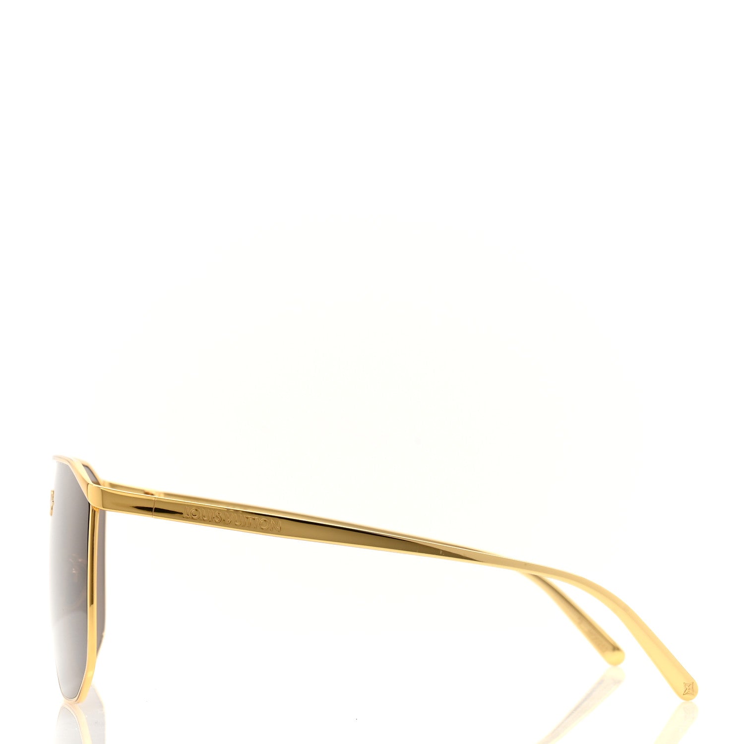 Louis Vuitton Metal LV Golden Mask Sunglasses Z1717U Gold 1572388