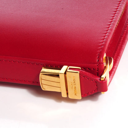 Saint Laurent Calfskin Zip Continental Wallet Rouge Orient 9 of 10