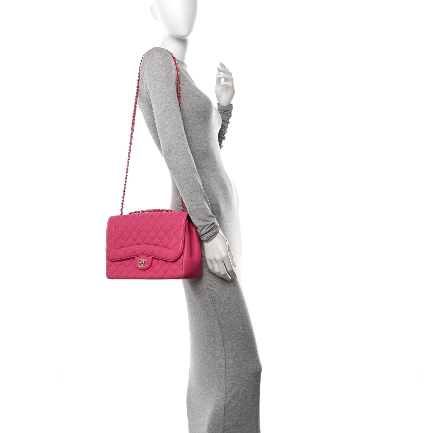 Chanel Lambskin Quilted Medium Mademoiselle Chic Flap Fuchsia 2 of 10