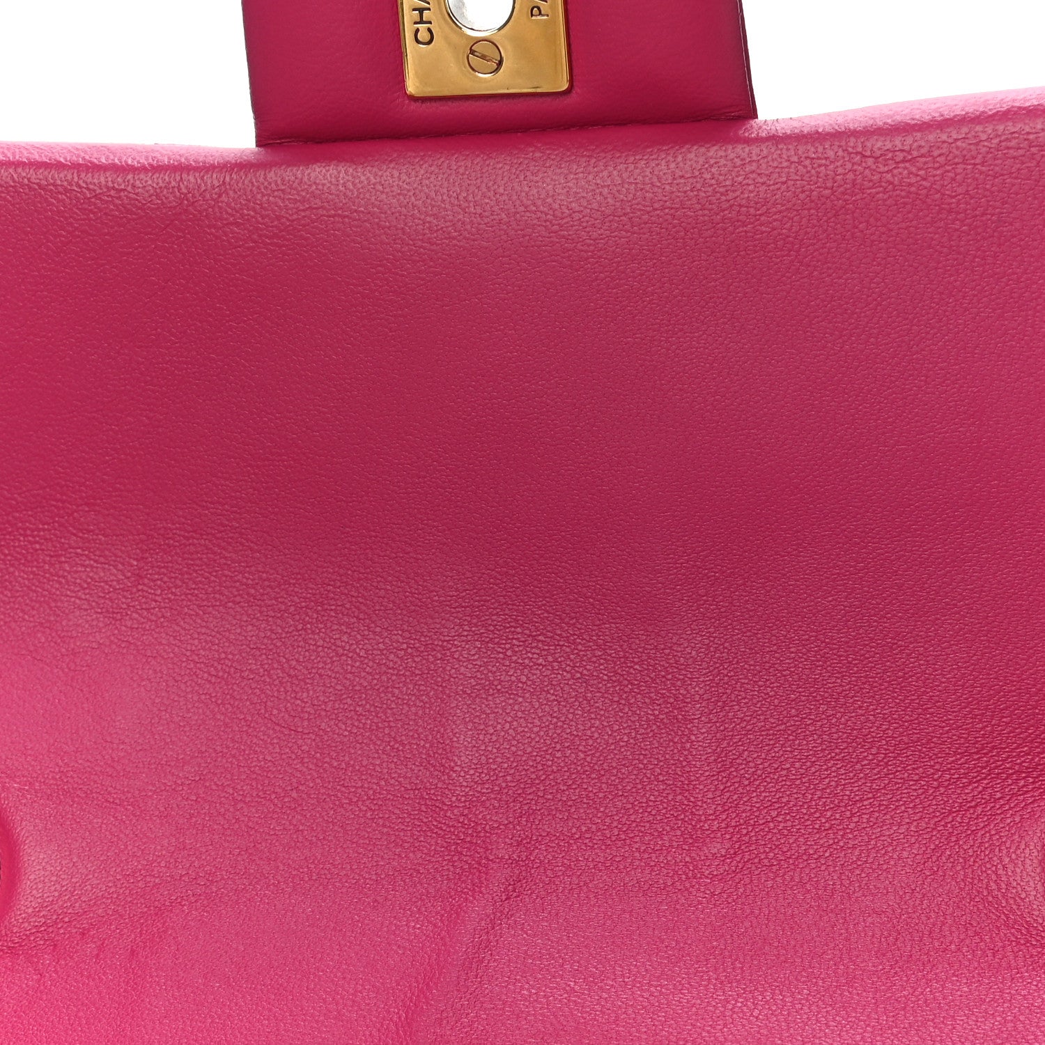 Chanel Lambskin Chevron Quilted Mini Rectangular Flap Dark Pink 11 of 11