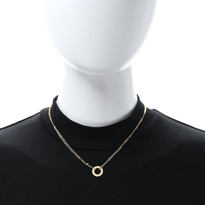 Cartier 18K Yellow Gold 2 Diamond LOVE Necklace 3 of 4