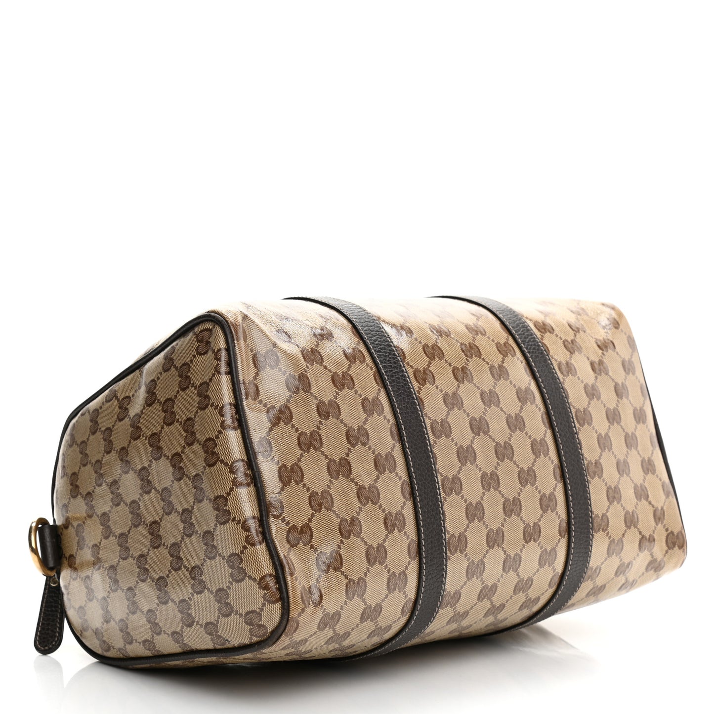 Crystal Monogram Medium Joy Boston Dark Brown