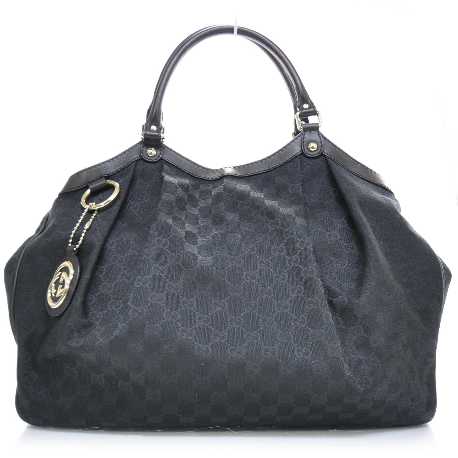 Gucci Monogram Large Sukey Tote Black 1 of 9