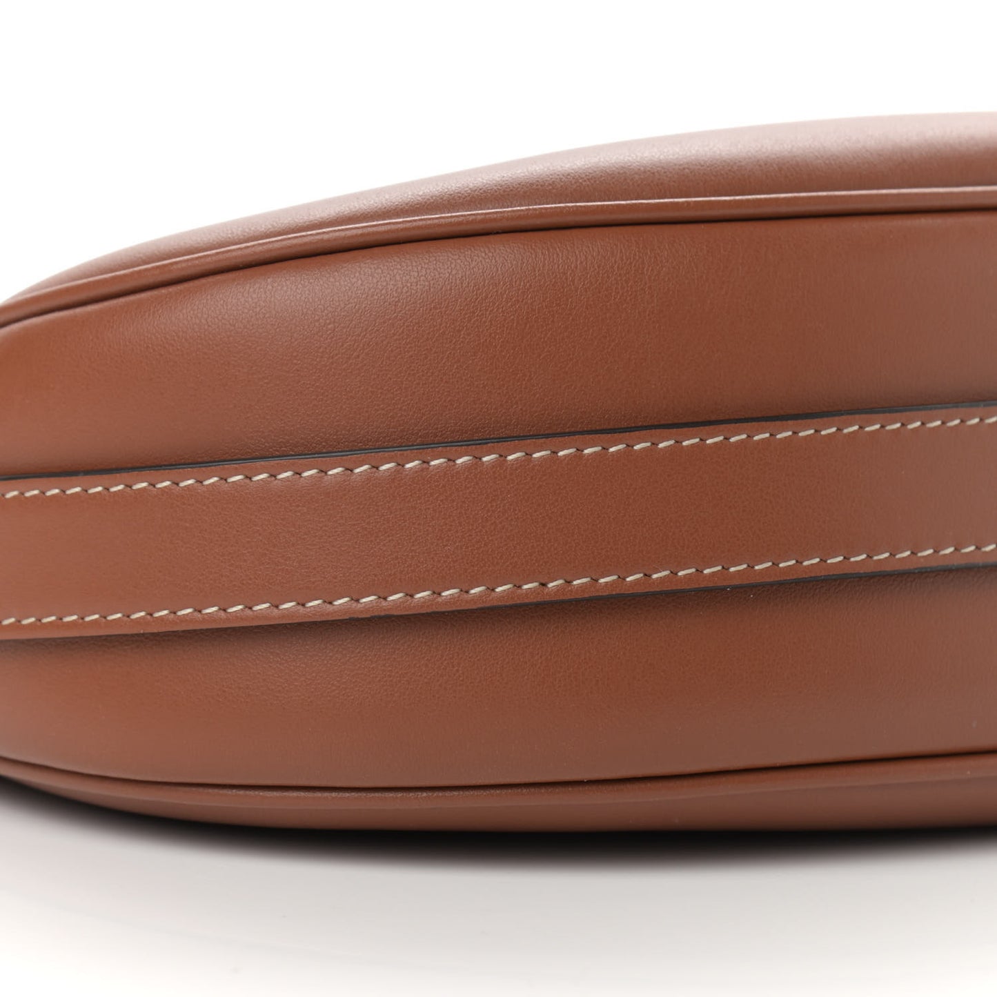 Smooth Calfskin Medium Strap Ava Shoulder Bag Tan