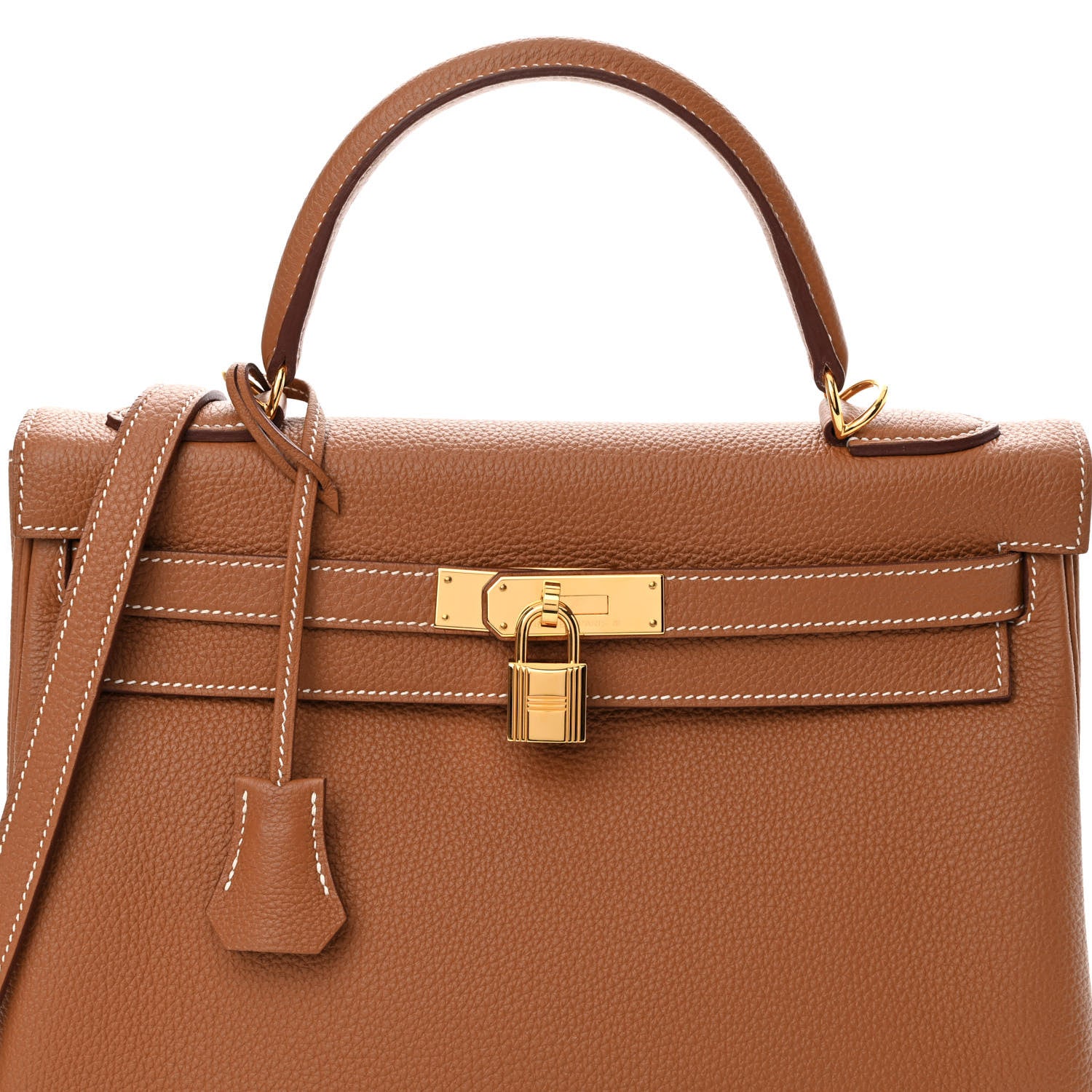 Hermes Togo Kelly Retourne 32 Gold 8 of 16