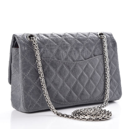 Chanel Aged Calfskin Quilted 50th Anniversary 2.55 Reissue 225 Flap Grey 3 of 11