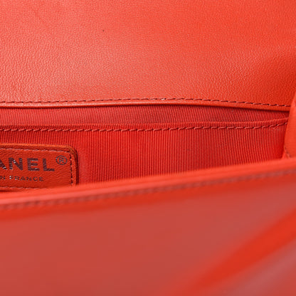 Chanel Glazed Calfskin Medium Boy Flap Red 10 of 20