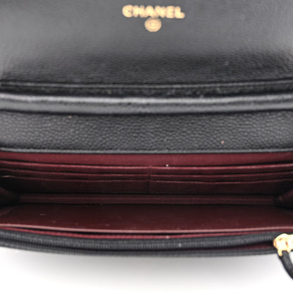 Chanel Caviar Quilted Wallet on Chain WOC Black 6 of 16