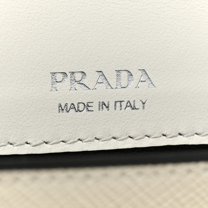 Prada Saffiano City Calfskin Mini Envelope Bag White 9 of 10