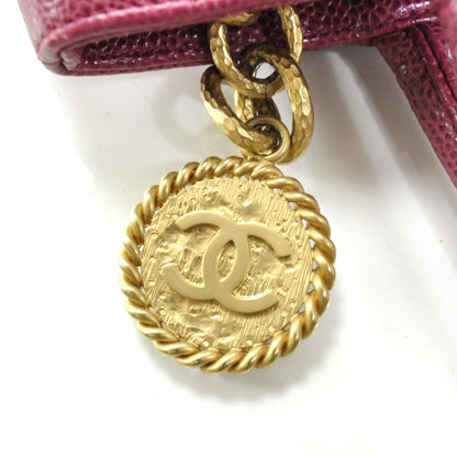 Chanel Caviar Medallion CC Tote Fuchsia GHW 10 of 10