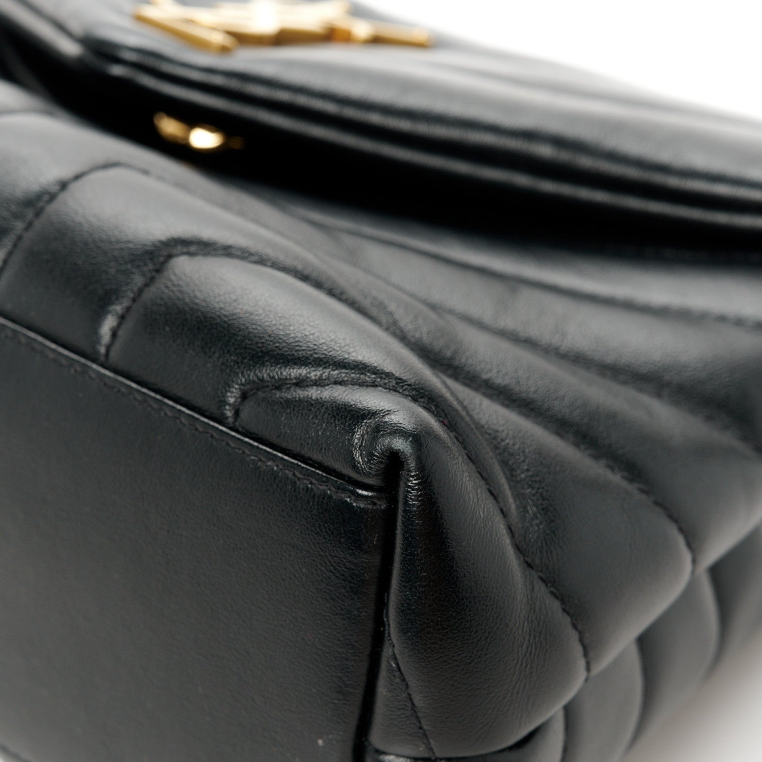 Saint Laurent Calfskin Y Quilted Monogram Small Loulou Chain Satchel Black 12 of 12
