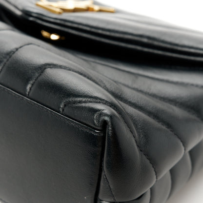 Saint Laurent Calfskin Y Quilted Monogram Small Loulou Chain Satchel Black 12 of 12