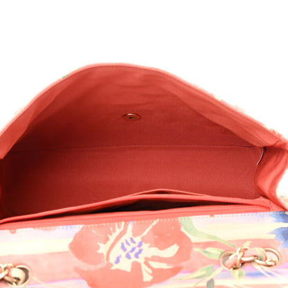 Chanel Lambskin Quilted Floral Jumbo Single Flap Multicolor 4 of 10