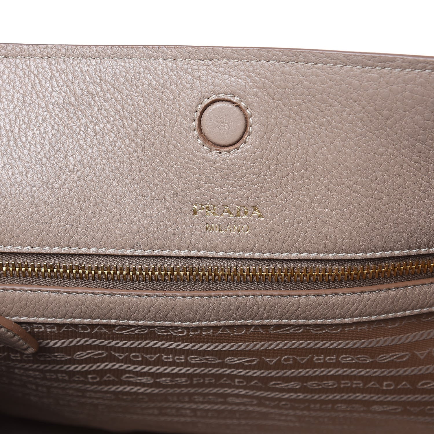 Prada Vitello Daino Pocket Shopping Tote Cammeo 6 of 10