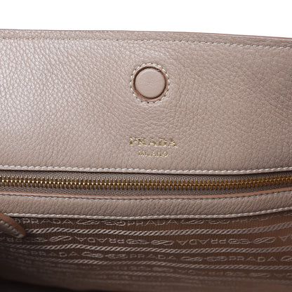 Prada Vitello Daino Pocket Shopping Tote Cammeo 6 of 10